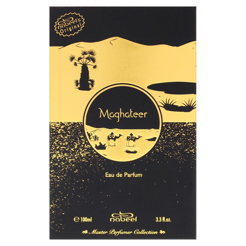 Nabeel Master Perfumer Collection - Maghateer for Unisex - Arabian Perfume for Women & Men - Fragrance with White Flowers, Bergamot, Rose, Oud Scent - Arabic Cologne - Travel Size - 3.3 oz EDP Spray