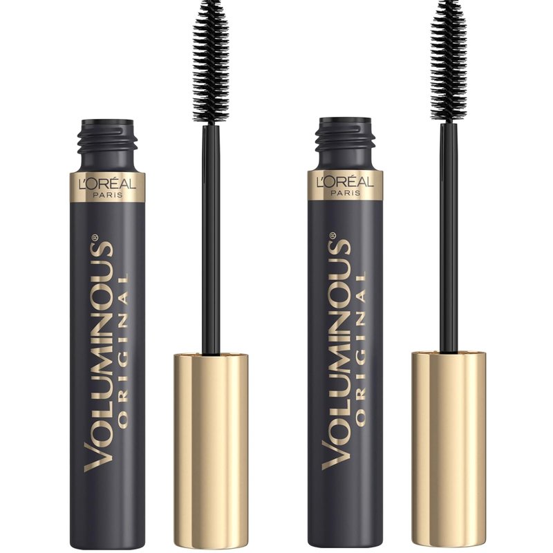 L’Oreal Paris Voluminous Mascara - Build Volume & Length | Washable Black, 0.26 Fl Oz, 2 Count