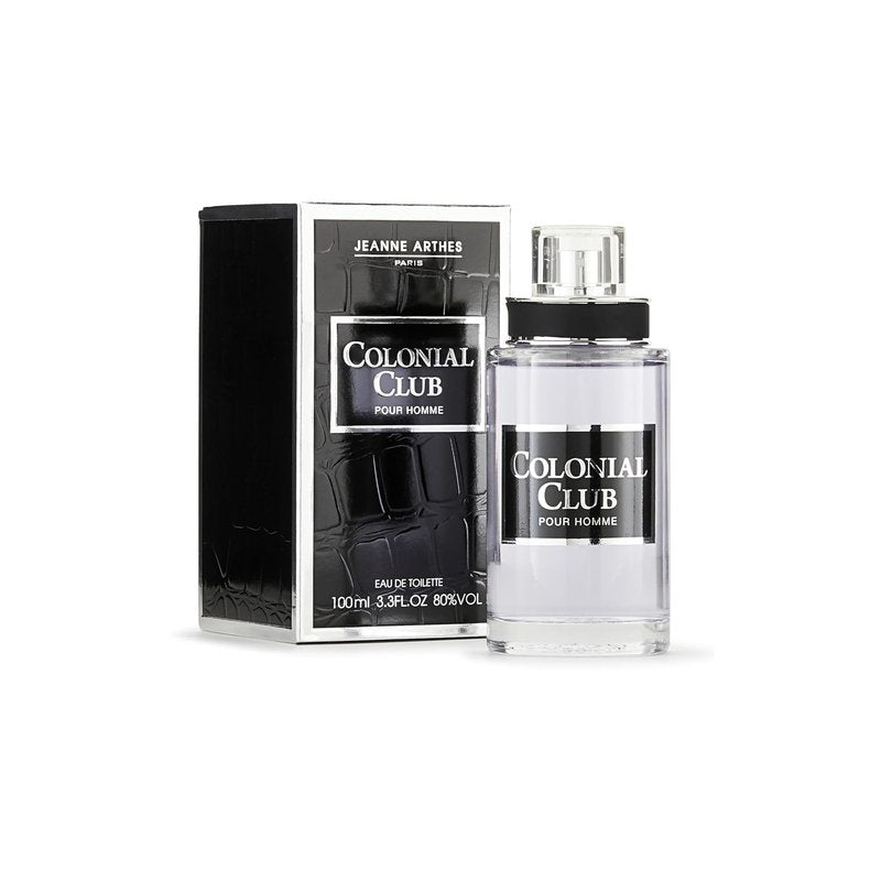 Jeanne Arthes - Colonial Club Eau De Toilette - Spray Perfume for Men - Floral Scent - Notes of Citrus, Lavender, Orange, And Mint- Made in France - 3.38 fl.oz