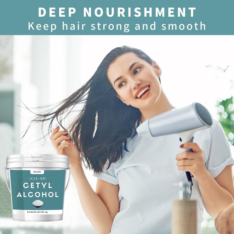 2.5 lb Cetyl Alcohol for Making Lotions, Premium Cetyl Alcohol Granules, Smooth and Emollient, Fresh and Pleasant, Suitable for Making Conditioners, Scrubs, Creams and More