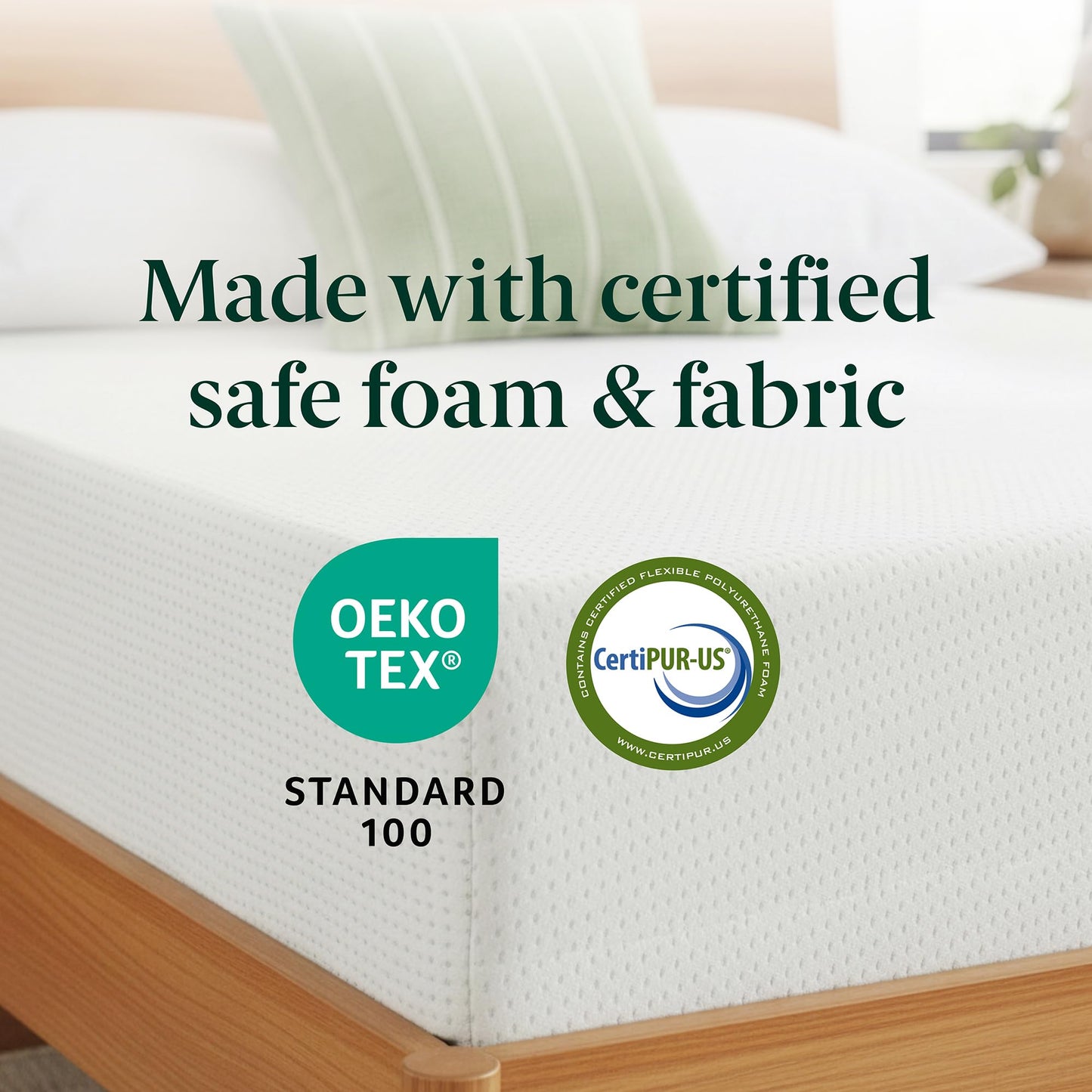 Zinus 6 Inch Twin Green Tea Memory Foam Mattress [New Version], Fiberglass Free, Medium Firm Feel, Zoned Pressure Relief, Certified Safe Foams & Fabric, Mattress in A Box