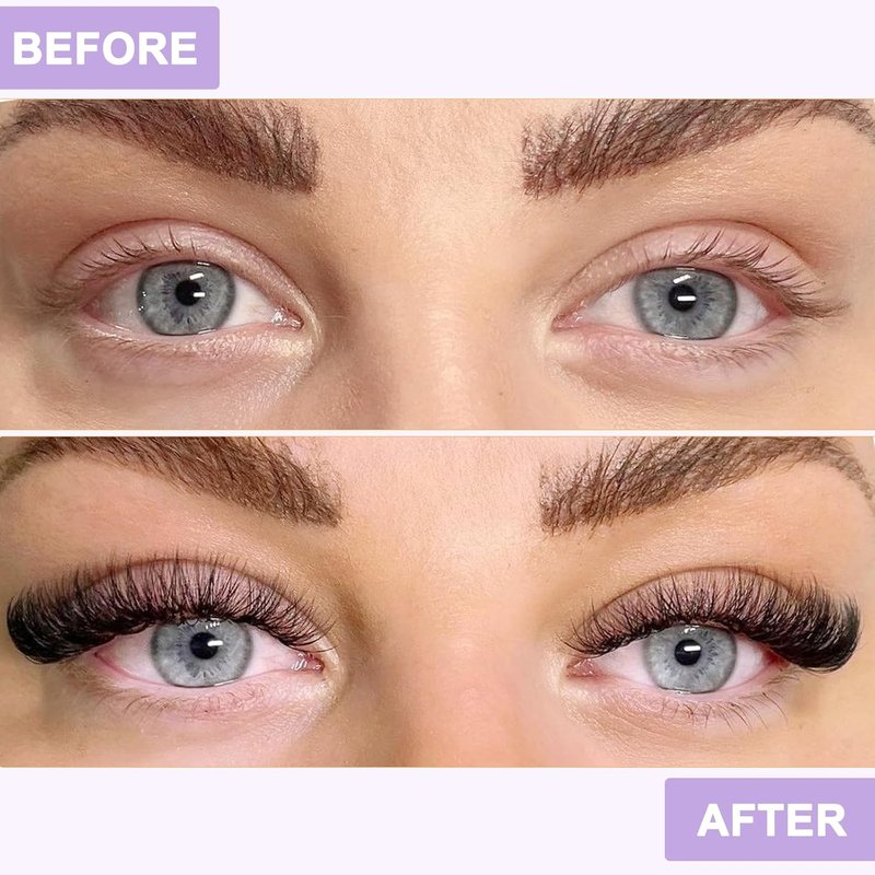 B&Q Lash Clusters - 280PCS Natural Eyelash Extensions | 30D & 40D C Mix for Comfortable DIY Glam