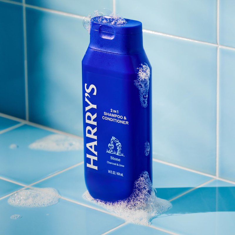Harry's Men's 2 in 1 Shampoo and Conditioner for All Hair Types - Stone Scent - (3 Pack) 14 fl oz - No Parabens or Sulfates