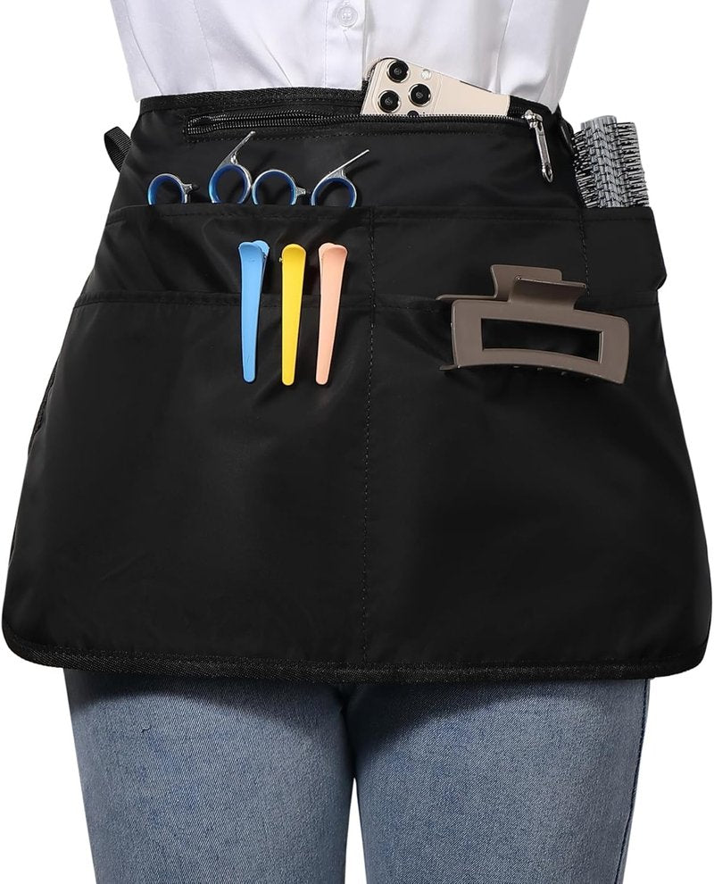 Skiennix Barber Apron - Waterproof & Bleach-Proof Hair Stylist Apron with 6 Pockets | Unisex Design