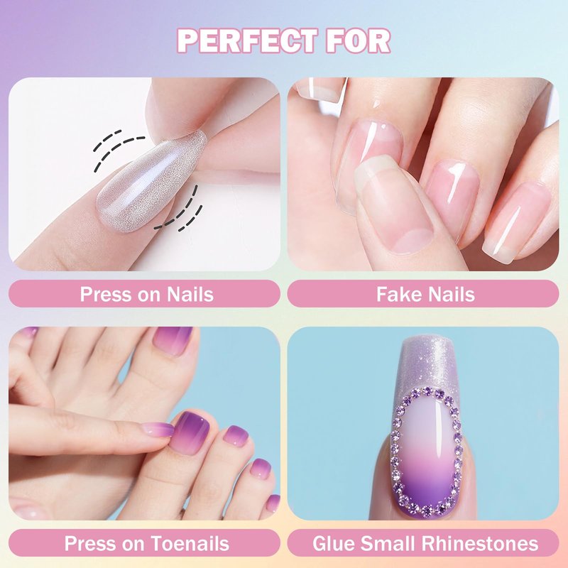 15PCS Nail Glue for Acrylic Nails, Professional Nail Tip Glue for Fake Nails Broken Nails Adhesive Super Bond for Press on Nails Glues Adhesive for Fake Nails Tips Glues