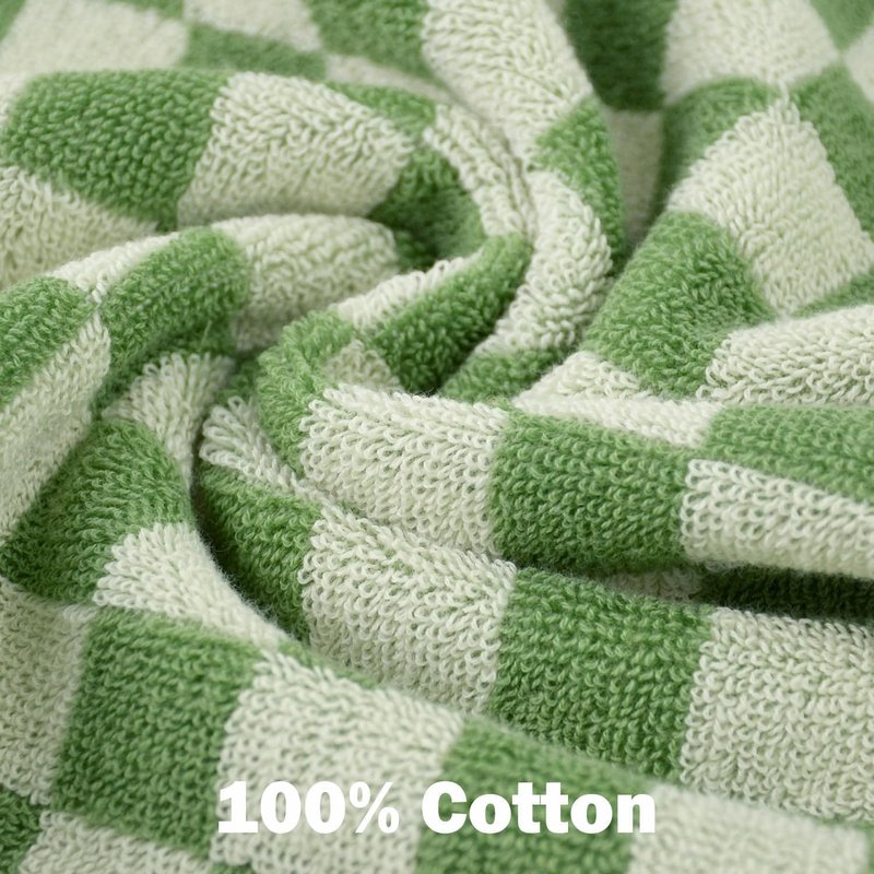 Jacquotha Washcloths 12 Pack Checkered - Wash Cloths for Showering (13"x13") in 4 Colors, Multi-Purpose Bathroom Face Cloths, Soft and Cute