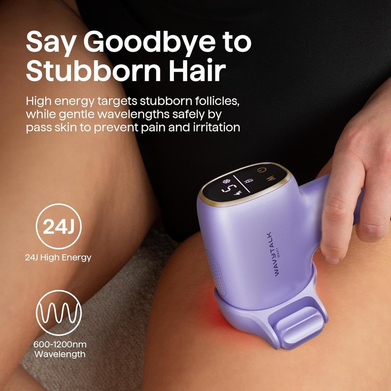 IPL Hair Removal Device - Precision Roller for Face, Body & Bikini | Painless, Long-Lasting Results, At-Home Use
