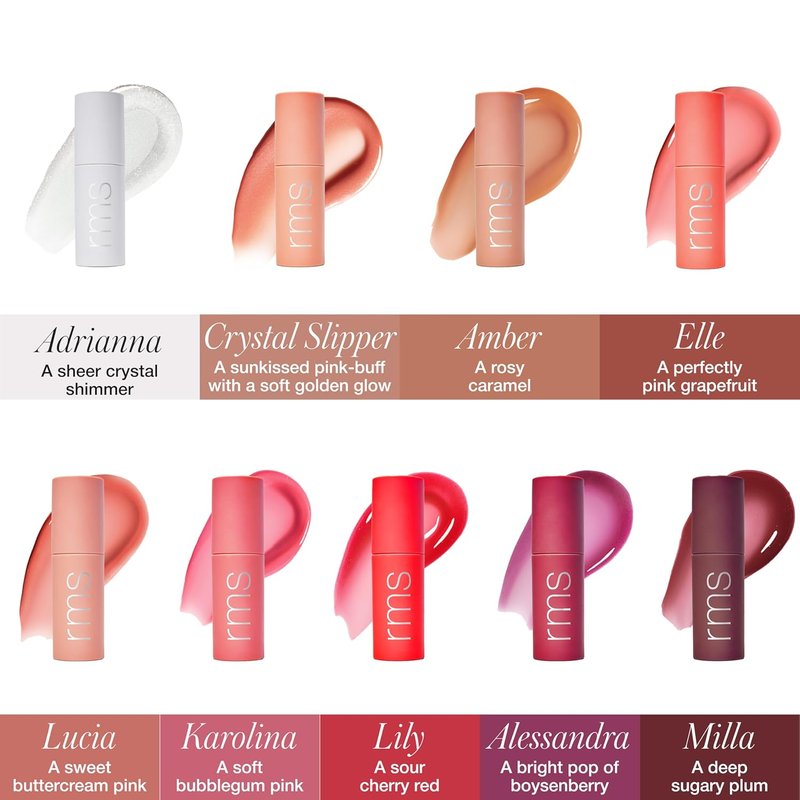 RMS Beauty Legendary Lip Oil - Hydrating Lip Gloss with Buildable Color & High Shine | 8-Hour Moisture, Organic Jojoba & Bitter Cherry Seed Oil