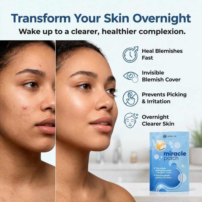 BABYLONOVA Premium Miracle Patch Hydrocolloid Acne Patches for Face, Invisible Pimple Patches for Acne Spot Treatment, Zit & Blemish Patches Overnight, Clear Skin Patch 72 Count