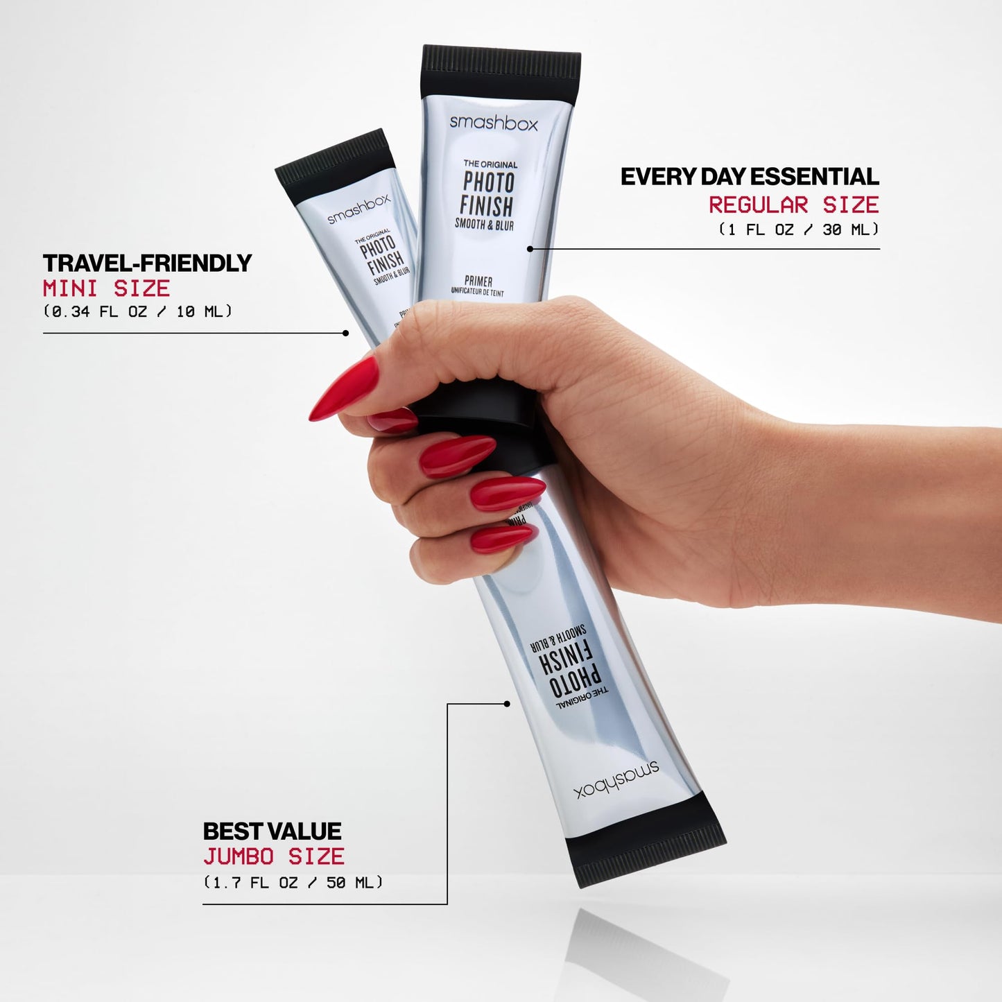 Smashbox The Original Photo Finish Smooth & Blur Makeup Primer | Instantly Smooths and Blurs Fine Lines and Pores | Vitamins A + E, 0.34 Fl Oz