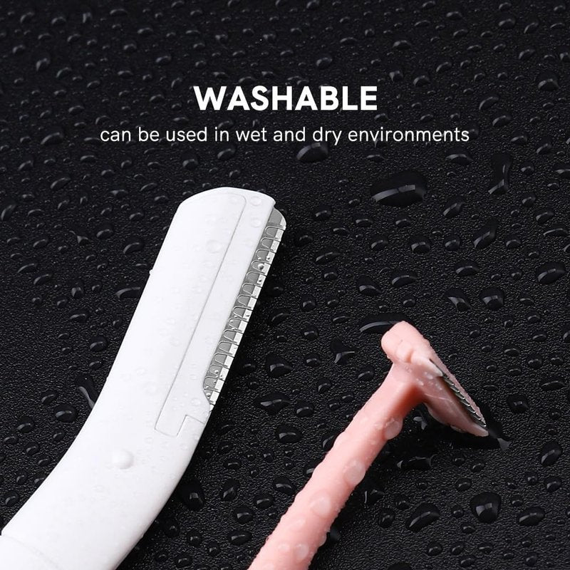 Japanese Eyebrow Razors Set - Dermaplane Tools for Exfoliating Peach Fuzz & Fine Hair | Small Size for Men & Women