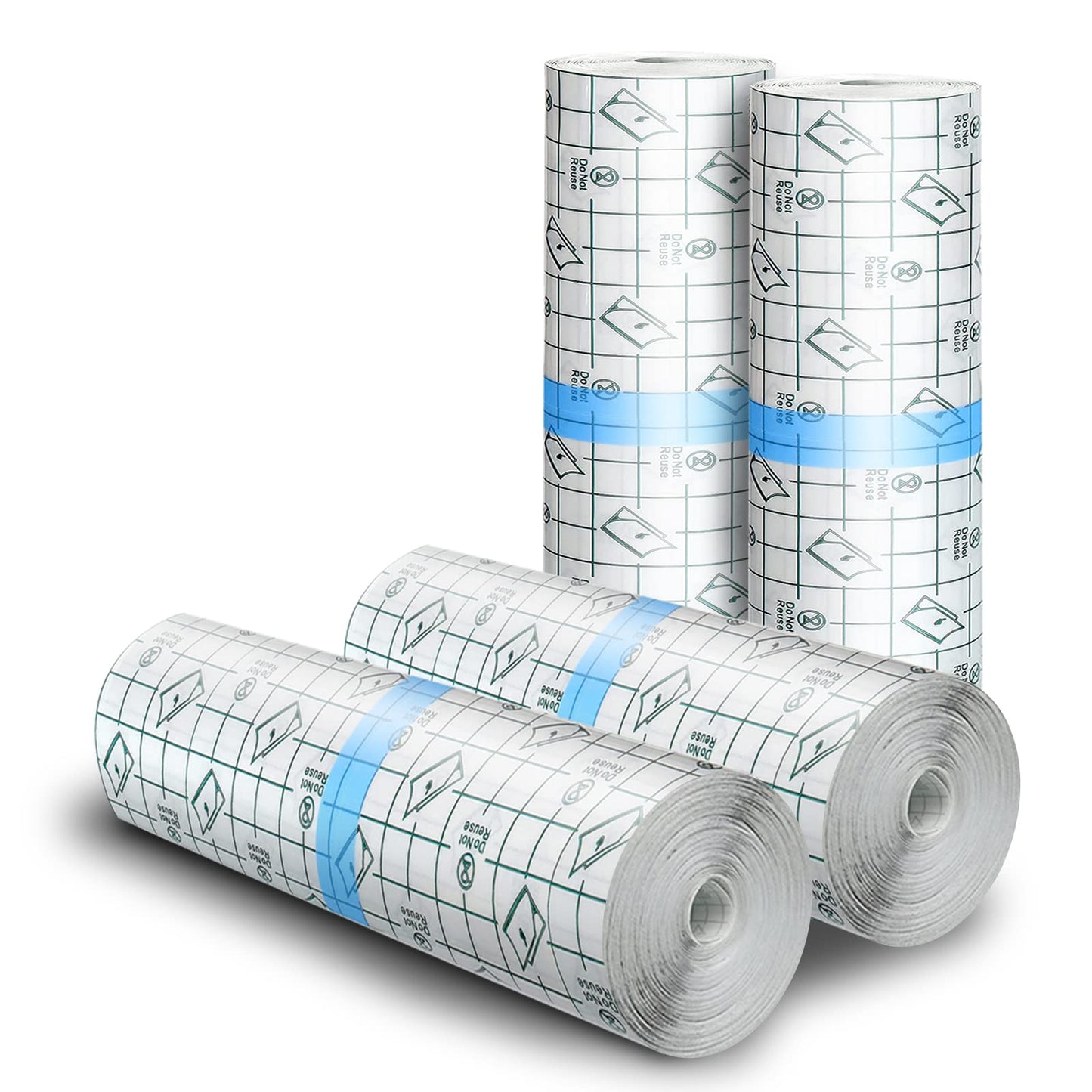 BFONS Tattoo Aftercare Waterproof Bandages 6 in x 4.4 yd Tattoo Cover Up Tape, Tattoo Supplies Second Skin Bandage Flat Roll Transparent Film Wound Healing Protective Clear Sterile and Safe Bandages