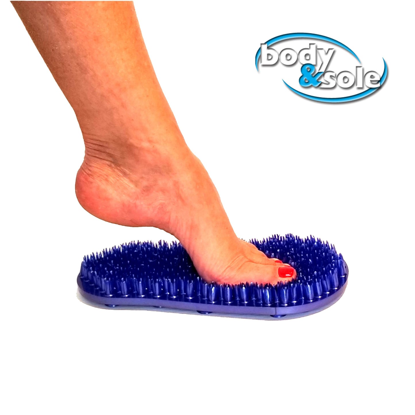 Soapy Soles Foot Scrubbing Pad & Massager, Pearl Blue