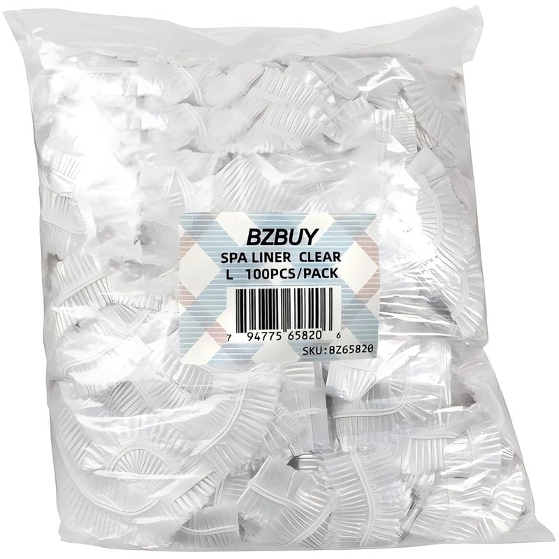 Professional Collection Spa Liners, Fit All Pedicure Spas, Disposable Pedicure Liners 100-Count (CLEAR)