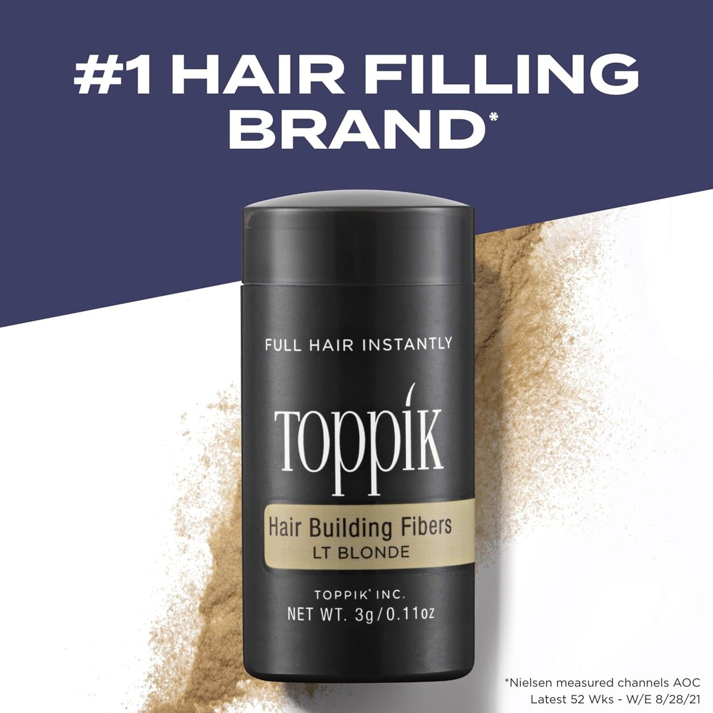 Toppik Hair Building Fibers - Instantly Thicker & Fuller Hair | 9 Shades Available, 4 Size Options