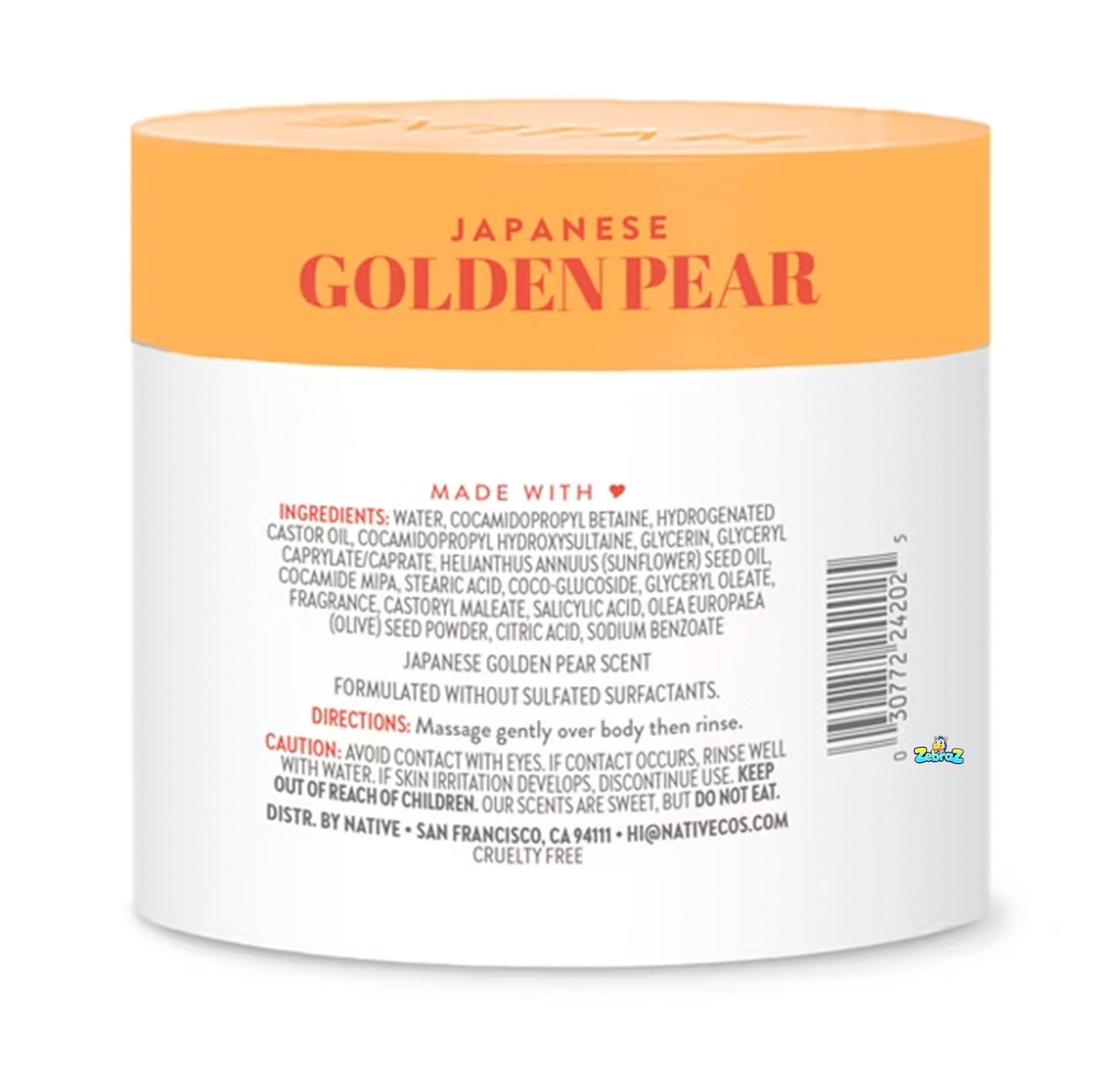 Native Passport Limited Edition Global Flavors Scrub - Japanese Golden Pear - 12oz - Pack Of 02