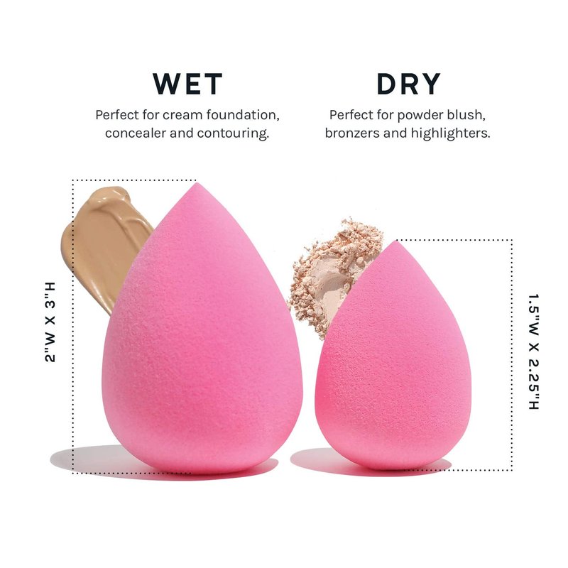 Makeup Sponge Set - Latex-Free High-Definition Blenders for Powder, Cream & Liquid | Set of 6 Super Soft Beauty Tools