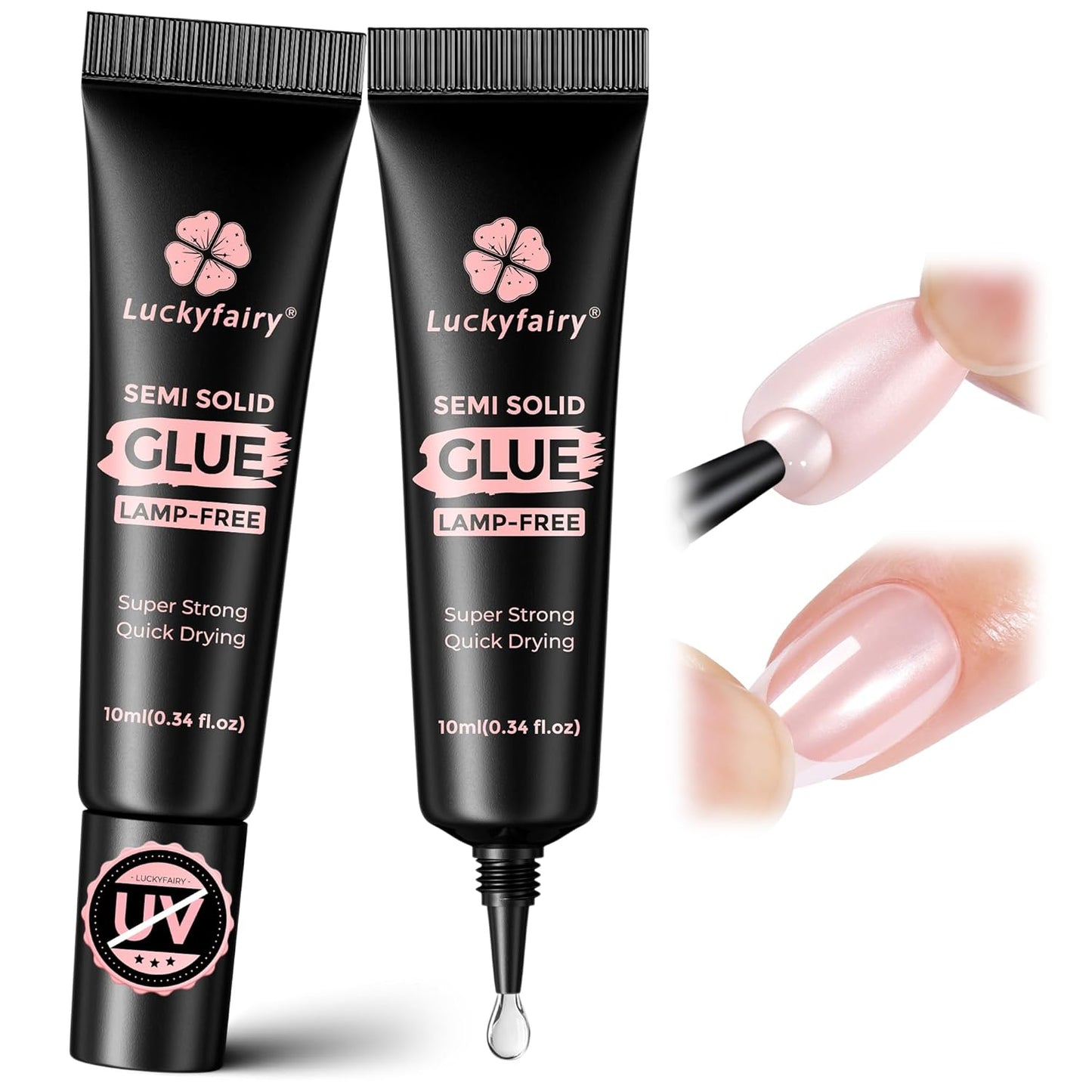 Super Strong Nail Glue for Press On Nails - Quick Drying, Long Lasting | 10g x 2 Pcs