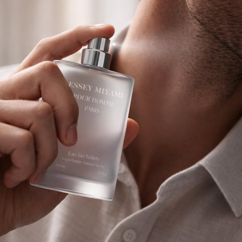 Sandora Fragrances Eau de Toilette for Men – Yuzu, Bergamot, Blue Lotus & Vetiver – Fresh, Aquatic, Elegant, Timeless Scent, 3.4 fl oz / 100ml