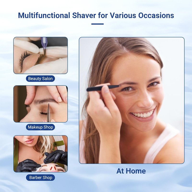 HJZHII 6 Pcs Eyebrow Razor for Women, Mini Eyebrow Razor Trimmer Small Face Razors Lip Hair Remover with Precision Cover Face Razors Eyebrows Shaver Shaving Removal Tool for Women Makeup FaceCare Tool