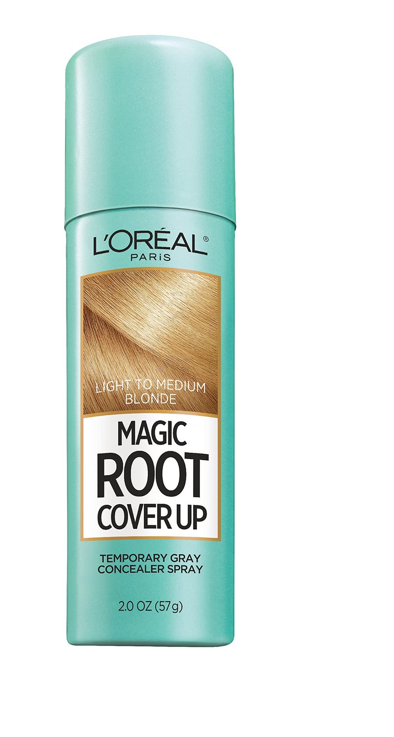 L'Oreal Paris Magic Root Cover Up Gray Concealer Spray Light to Medium Blonde and Dark Blonde 2 oz. Bundle