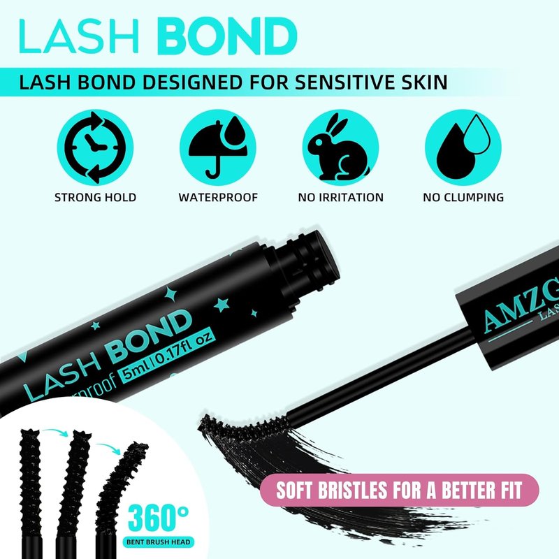 Skiennix Lash Bond & Remover - 2-in-1 Waterproof Adhesive for Cluster Lashes | Strong Hold, Fast Removal