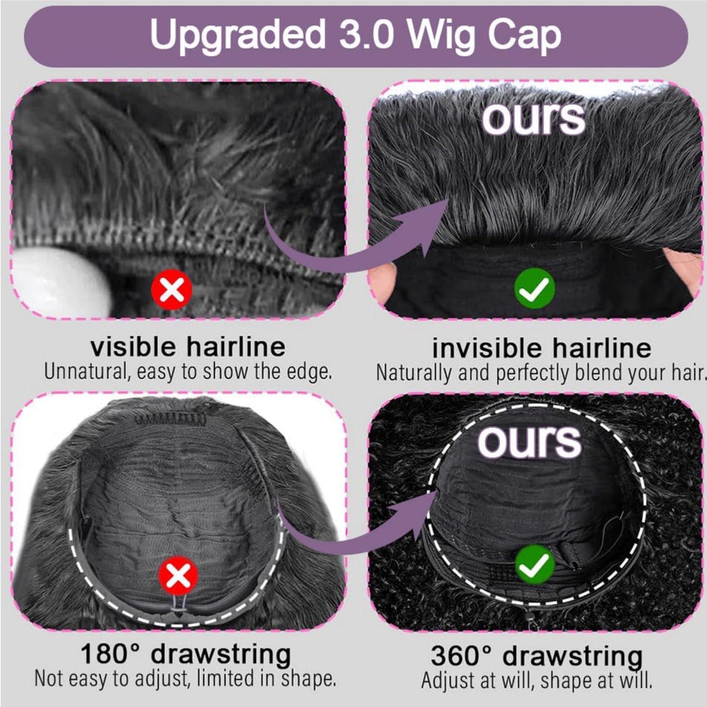 VIPbeauty Kinky Curly Half Wig Human Hair 200 Density 3 In 1 Seamless Flip Over Glueless Wear and Go Beginner Friendly Burmese Curly Half Wig Human Hair Drawstring Headband 26 Inch