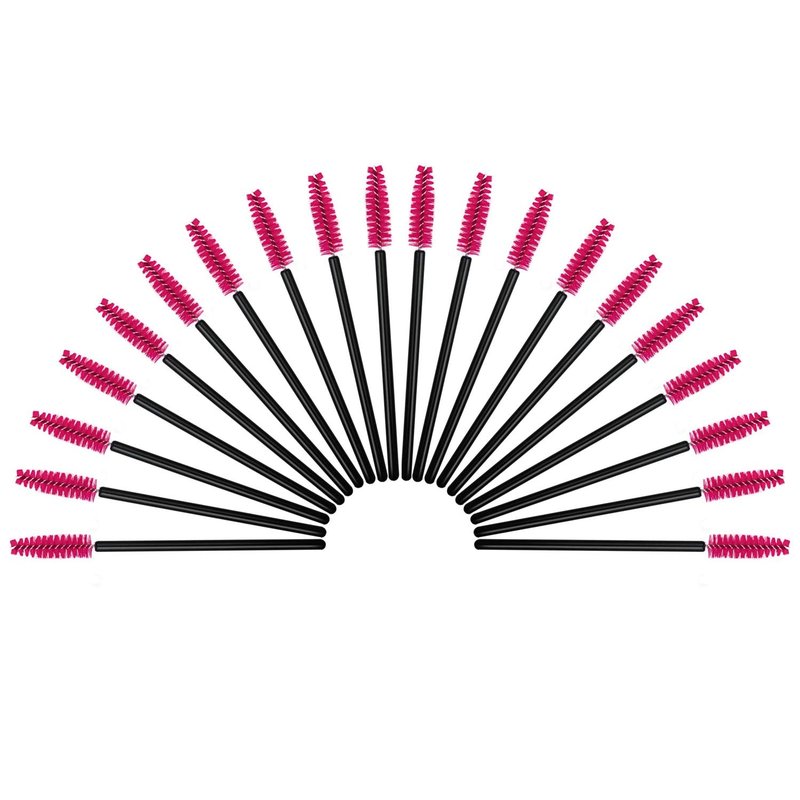 Disposable Eyelash Mascara Brushes - 100PCS for Eyelash Extensions & Makeup | Rose Color