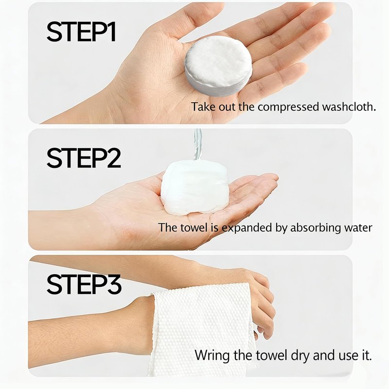hot face towel disposable face towel Disposable towels It can be used directly after soaking in water or suitable for use in towel warmers（60PCS towels）