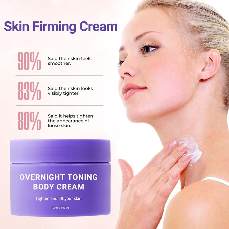 Overnight Toning Whip - Instant Skin Tightening Cream for Body | Firming & Anti-Aging Formula, 1PC