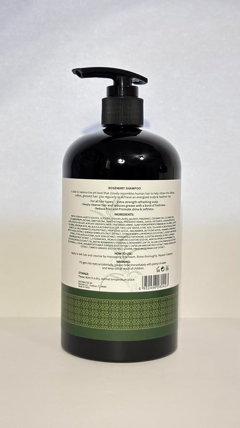 Hair Growth Shampoo - Rosemary, Red Onion & Biotin Formula for All Hair Types | 500ml