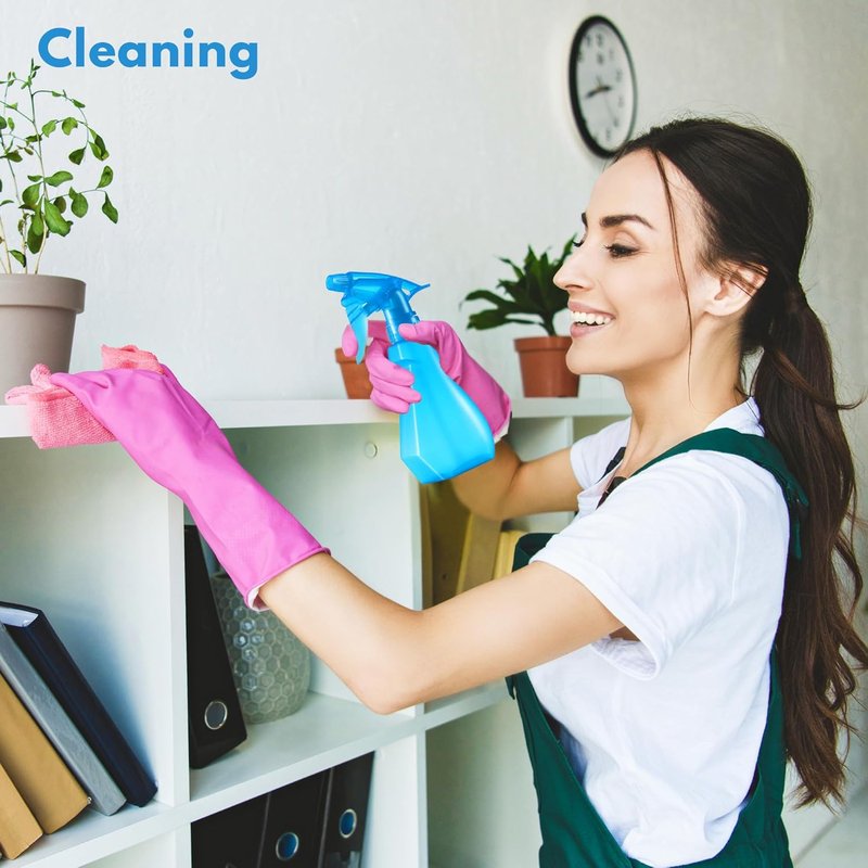 DilaBee 8oz Empty Spray Bottles - Heavy Duty Cleaning & Plant Mister | BPA-Free Blue & Purple 2-Pack