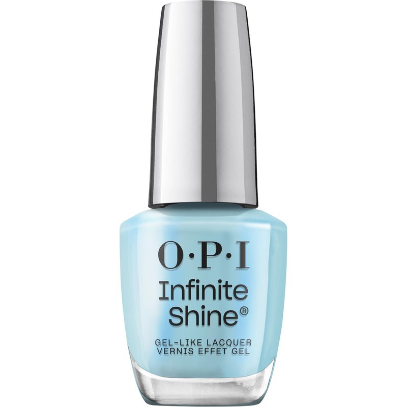OPI Infinite Shine Sea Me Now | Opaque Soft Cool Turquoise Blue with Shimmer Long Wear Nail Polish | The New OPIcons Collection | Spring 2026