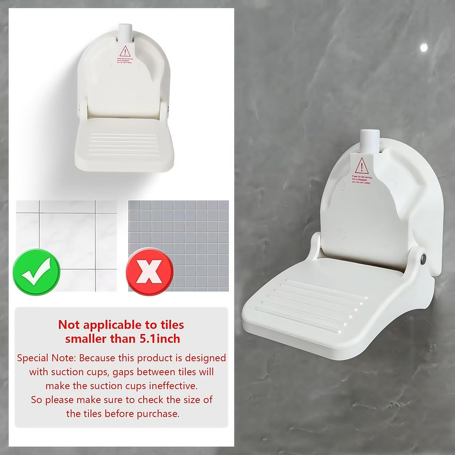 Skiennix Shower Foot Rest - Ideal for Shaving Legs | Portable Design for RV & Travel