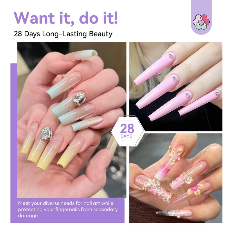 SAVILAND Acrylic Nail Kit for Beginners: Nails Kit Acrylic Set with 30g Clear Acrylic Powder and Liquid, Brush, Forms, File, Dappen Dish for Extensions & 3D Nail Art Sculpting, Home DIY Salon Manicure