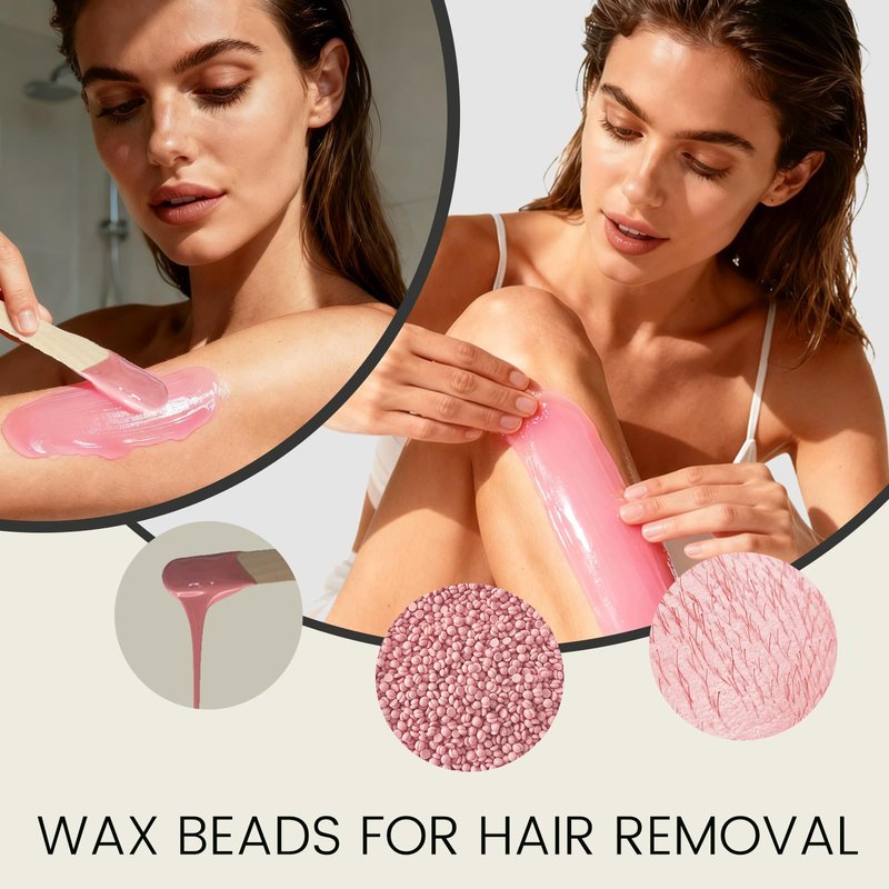 FEAMIRIA 300g Wax Beads - Hard Wax Beads for Brazilian Bikini & Coarse/Stubborn Hair, Wax Beads for Hair Removal At-Home Waxing,Hard Wax Works on Face, Body, Legs (Coconut)