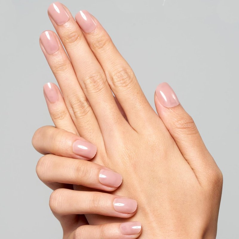 GLAMERMAID Nude Pink Short Press-On Nails - Natural Extra Short Squoval Gel Fake Nails for Women | Reusable Acrylic Manicure Kit