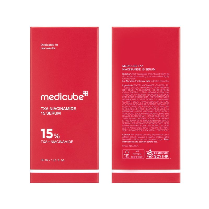 medicube TXA+Niacinamide 15% Glow Facial Serum for After Spot Care | All-in-One Daily Korean Skincare | Uneven Skin Tone, Texture, and Hydration Care | High-Potency Tranexamic Acid 5% | 1.01 fl.oz