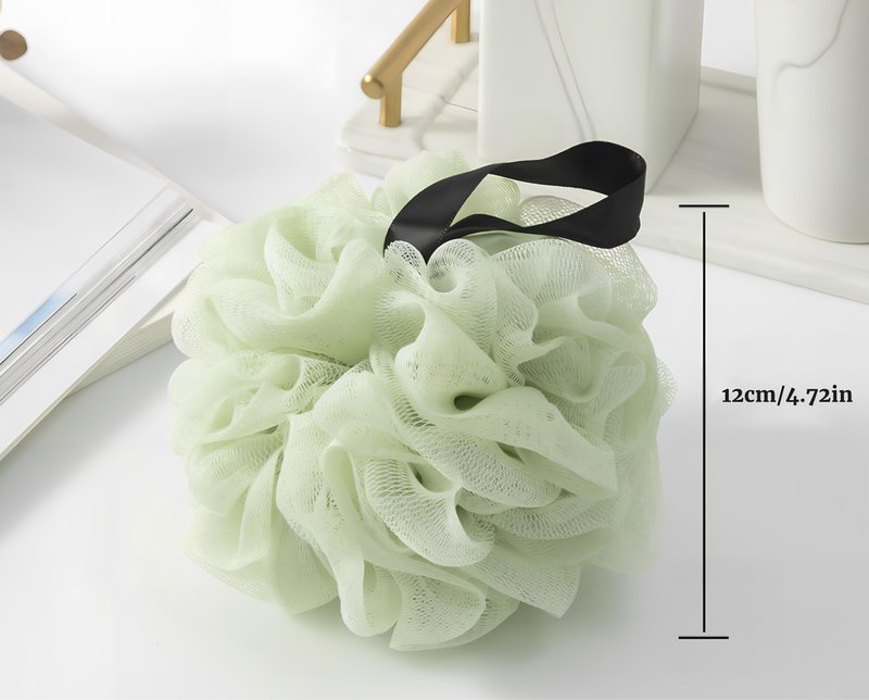 Loofah Sponges for Shower,Light Tone 6 Pack - Blue, Purple, Light Green, Beige, Orange & Yellow