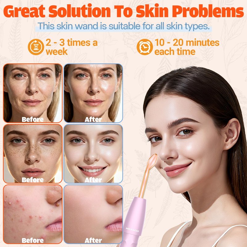 Portable Handheld Skin Therapy Wand - Anti-Aging Facial Treatment Device