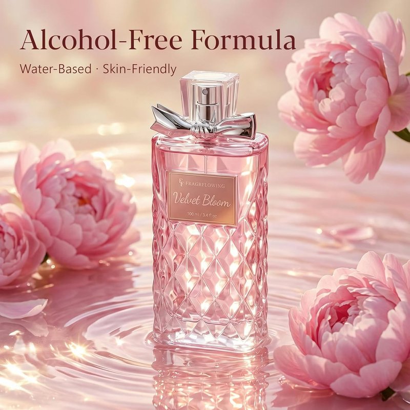 Alcohol-Free Floral Perfume for Women - Long Lasting Rose, Jasmine & Peony Scent | 100ml / 3.4 fl oz Gift for Moms