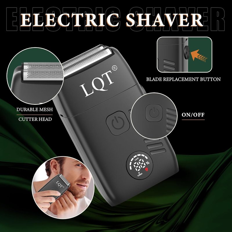 Hair Clippers for Men Professional, Beard Trimmer Kits & Sets, Electric Shavers, Hair Clippers & Trimmer Ceramic T-Blade, for Barber,for Men (Black)