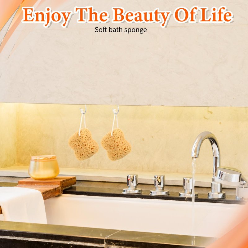 Mabor 2 Pcs Body Shower Bath Sponge, Large Size Exfoliating Sponges for Shower Scrubber Foam Loofah Bubbling Bubble Scrub for Bathroom Men Women Use