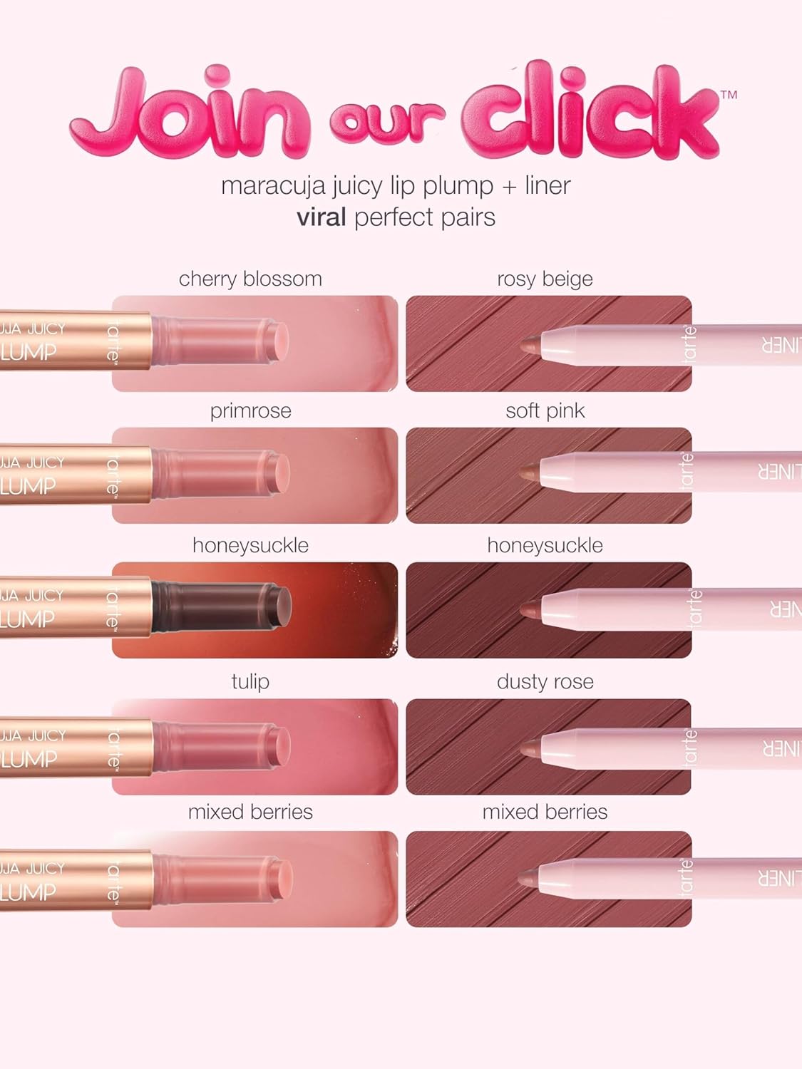 Tarte Maracuja Juicy Lip Liner - Creamy Matte Formula with Hyaluronic Acid & Vitamin E | Vegan & Cruelty-Free