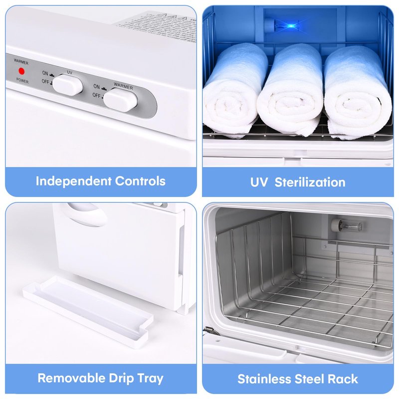 8L Hot Towel Warmer Cabinet, Professional Spa Towel Heater with All-Round Heating, Compact Towel Warmer for Bathroom, Salon, Facials, Barber Shop & Home Use