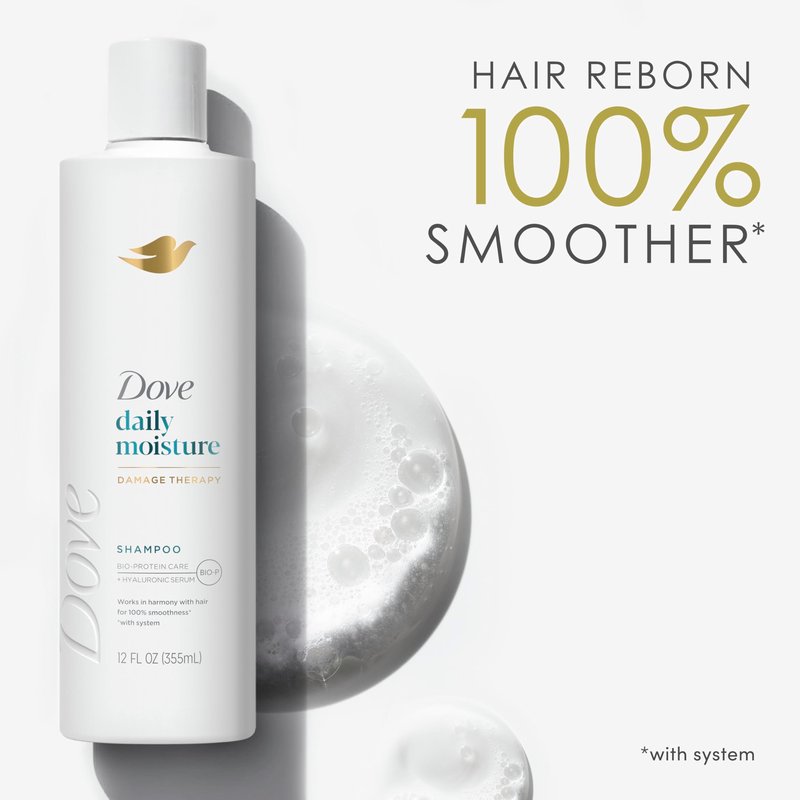 Dove Nutritive Solutions Moisturizing Shampoo for Dry Hair Daily Moisture with Pro-Moisture Complex for Manageable and Smooth Hair 12 oz,(Pack of 8)