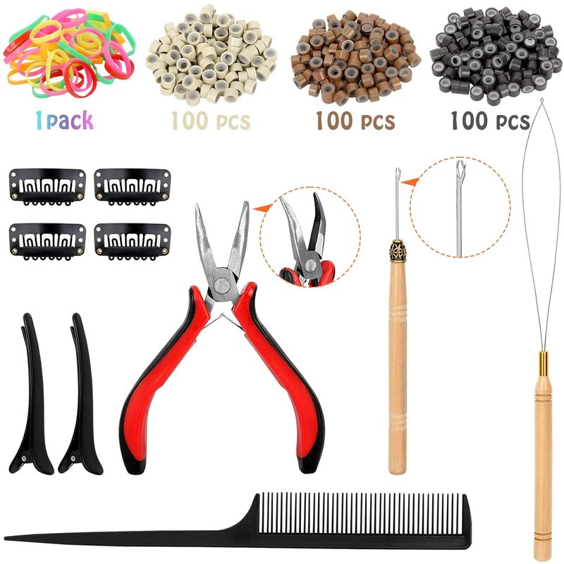 Hair Tinsel Kit (48 Inch, 24 Colors, 6000 strands), Tinsel Hair Extensions with Tools, Heat Resistant Glitter Hair Tinsel Kit for Women Hair Accessories