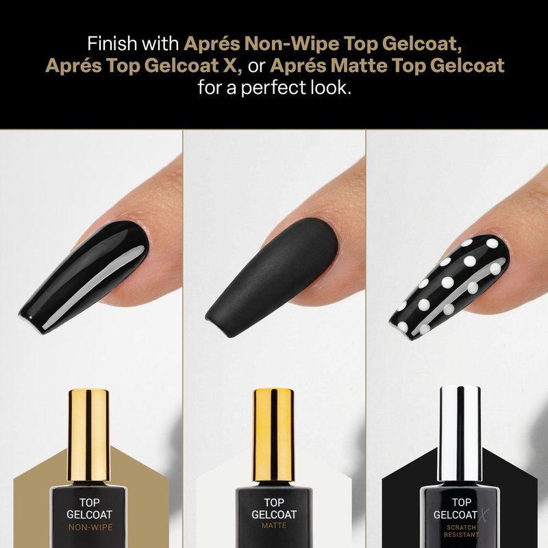 APRÉS Base Gelcoat X 15ml | HEMA & TPO-Free Rubber Base Scratch Resistant Gel Nail Polish Soak Off Base Coat