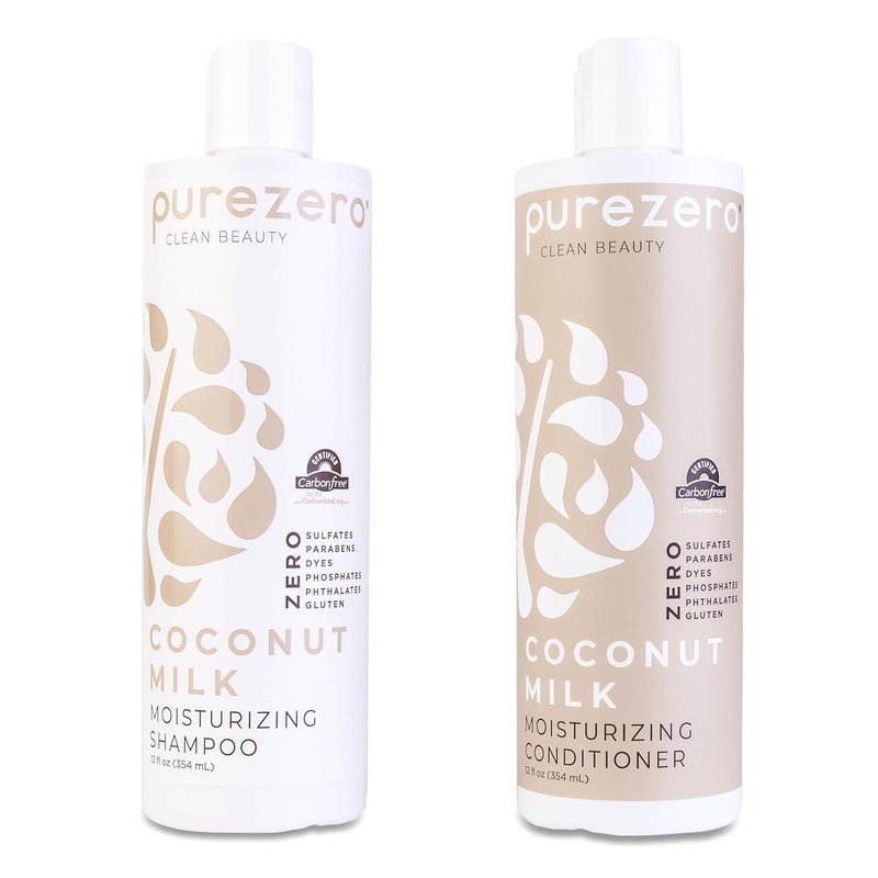 Coconut Milk Shampoo & Conditioner Set | Vegan, Cruelty-Free, Intense Hydration - Zero Sulfates & Parabens