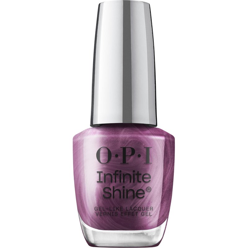 OPI Infinite Shine My Berry Janes | Semi-Sheer Dark Cool Purple Silver Shimmer Long Wear Gel Like Nail Polish | What's Your Mani-tude | Fall 2025